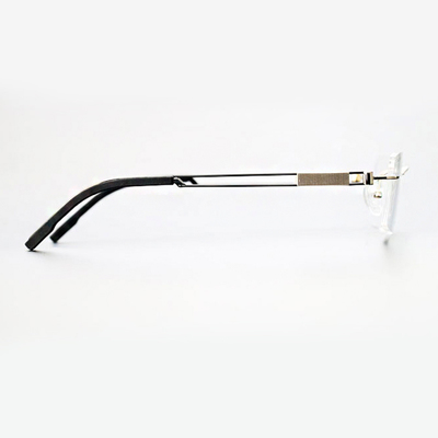 玉山 无边框钛金属眼镜架YT-A119 日本金间黑色